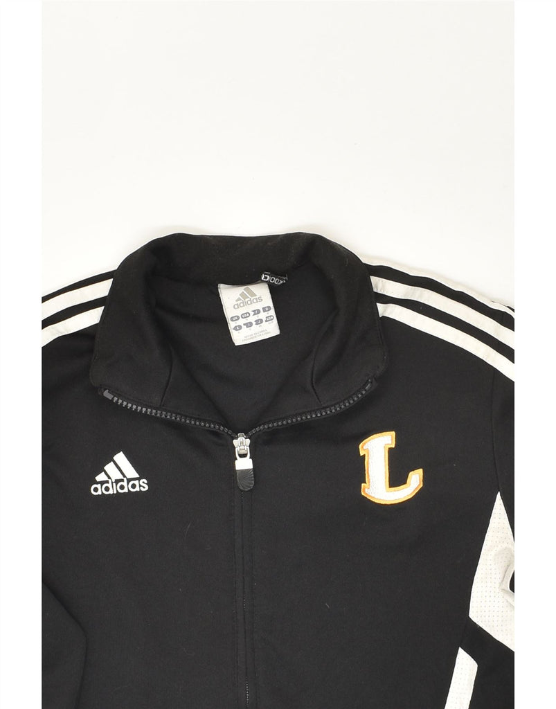 ADIDAS Womens Tracksuit Top Jacket UK 10 Small Black Polyester | Vintage Adidas | Thrift | Second-Hand Adidas | Used Clothing | Messina Hembry 