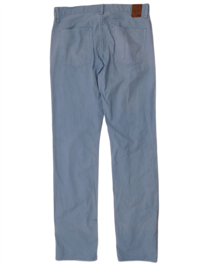 Gap Mens Slim Casual Trousers W34 L34 Blue Cotton