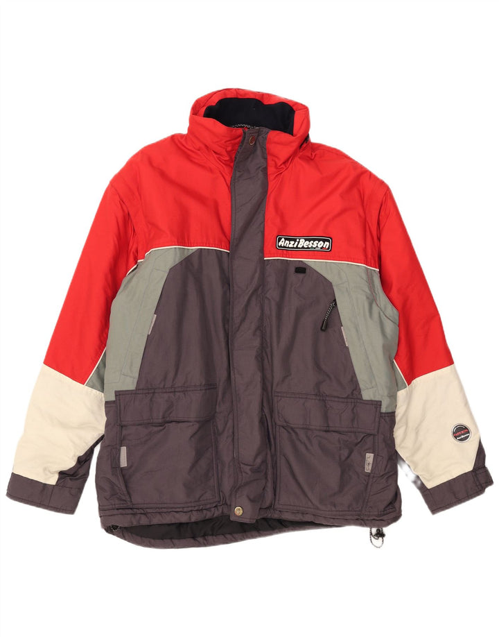 Anzi Besson Mens Windbreaker Jacket UK 42 XL Multicoloured Colourblock