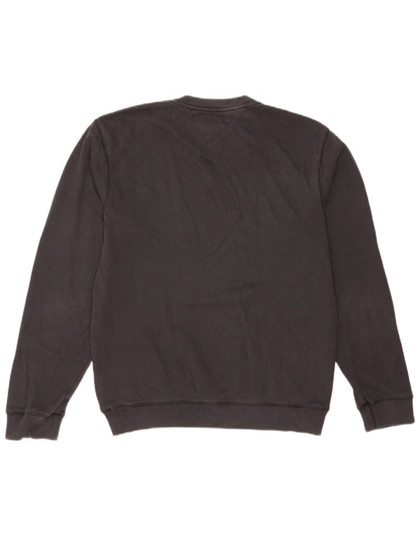Tommy Hilfiger Mens Sweatshirt Jumper Medium Black Cotton