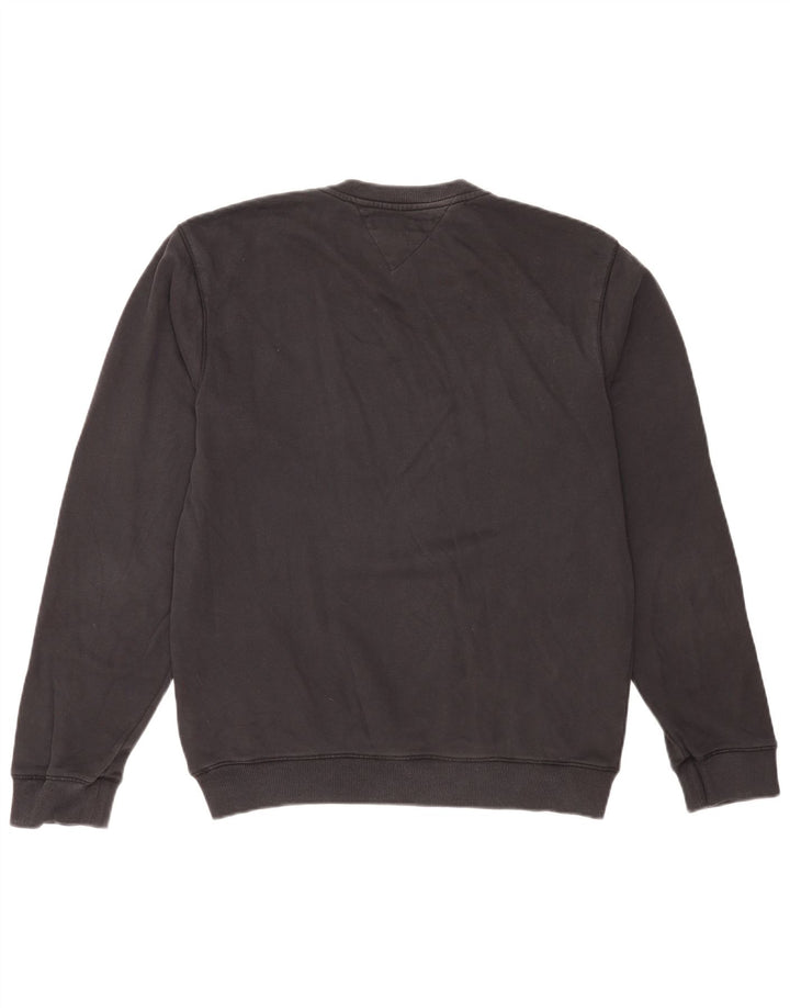 Tommy Hilfiger Mens Sweatshirt Jumper Medium Black Cotton