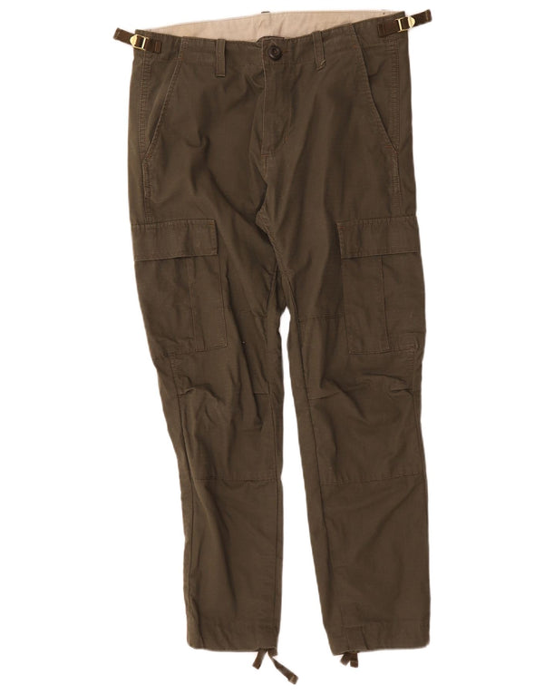 Carhartt Womens Slim Cargo Trousers W29 L26 Khaki Cotton