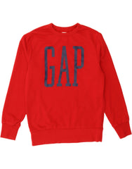 GAP Mens Graphic Sweatshirt Jumper Small Red Cotton