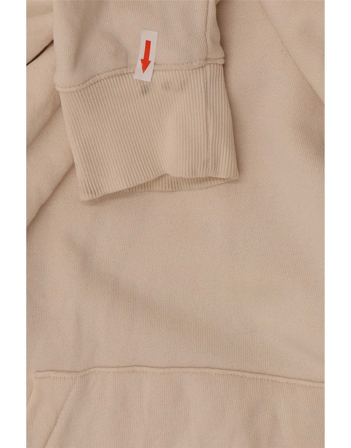 Reebok Mens Hoodie Jumper Large Off White Cotton