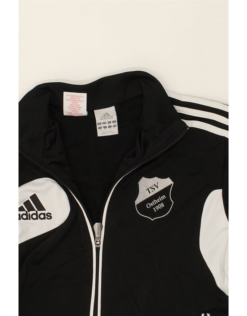 ADIDAS Boys Graphic Tracksuit Top Jacket 13-14 Years Black Colourblock | Vintage Adidas | Thrift | Second-Hand Adidas | Used Clothing | Messina Hembry 