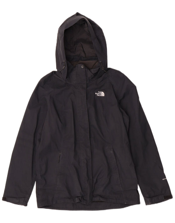 The North Face Womens Rain Jacket UK 14 Medium Black Polyester