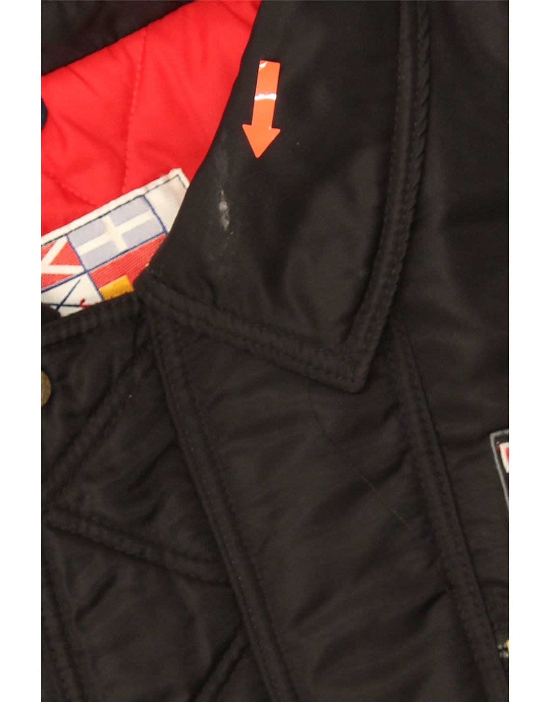 Polbot Mens Padded Bomber Jacket UK 42 XL Black Polyamide