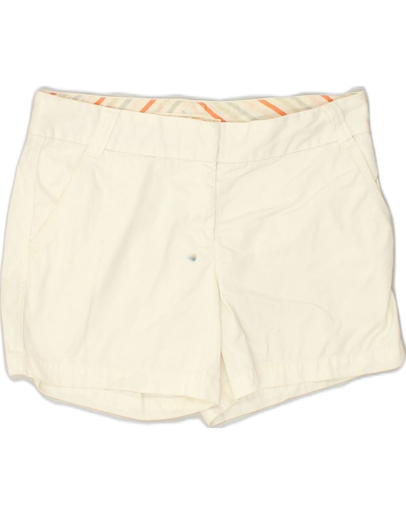 J. CREW Womens Chino Shorts US 12 Large W34 White Cotton | Vintage J. Crew | Thrift | Second-Hand J. Crew | Used Clothing | Messina Hembry 