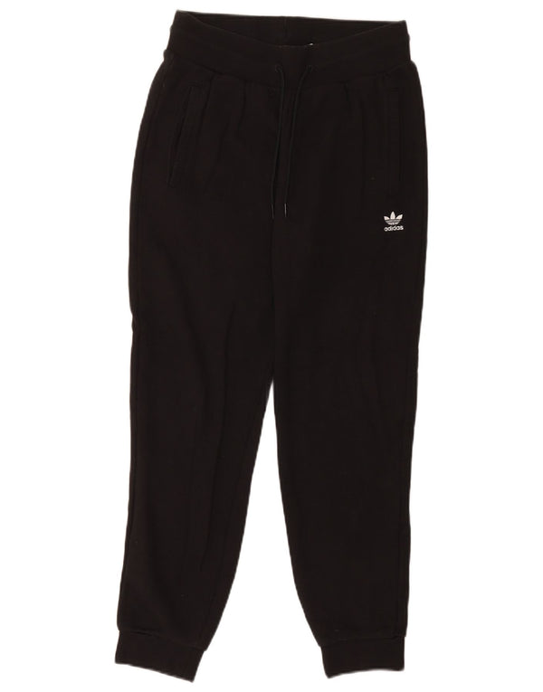 Adidas Womens Tracksuit Trousers Joggers UK 10 Small Black Cotton