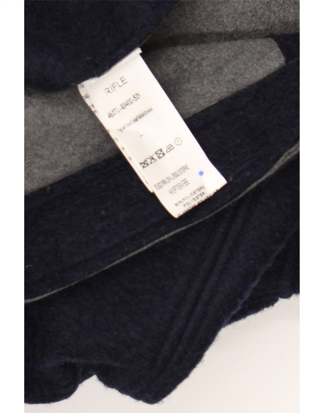 Rifle Mens Military Jacket UK 40 Large Navy Blue Polyester