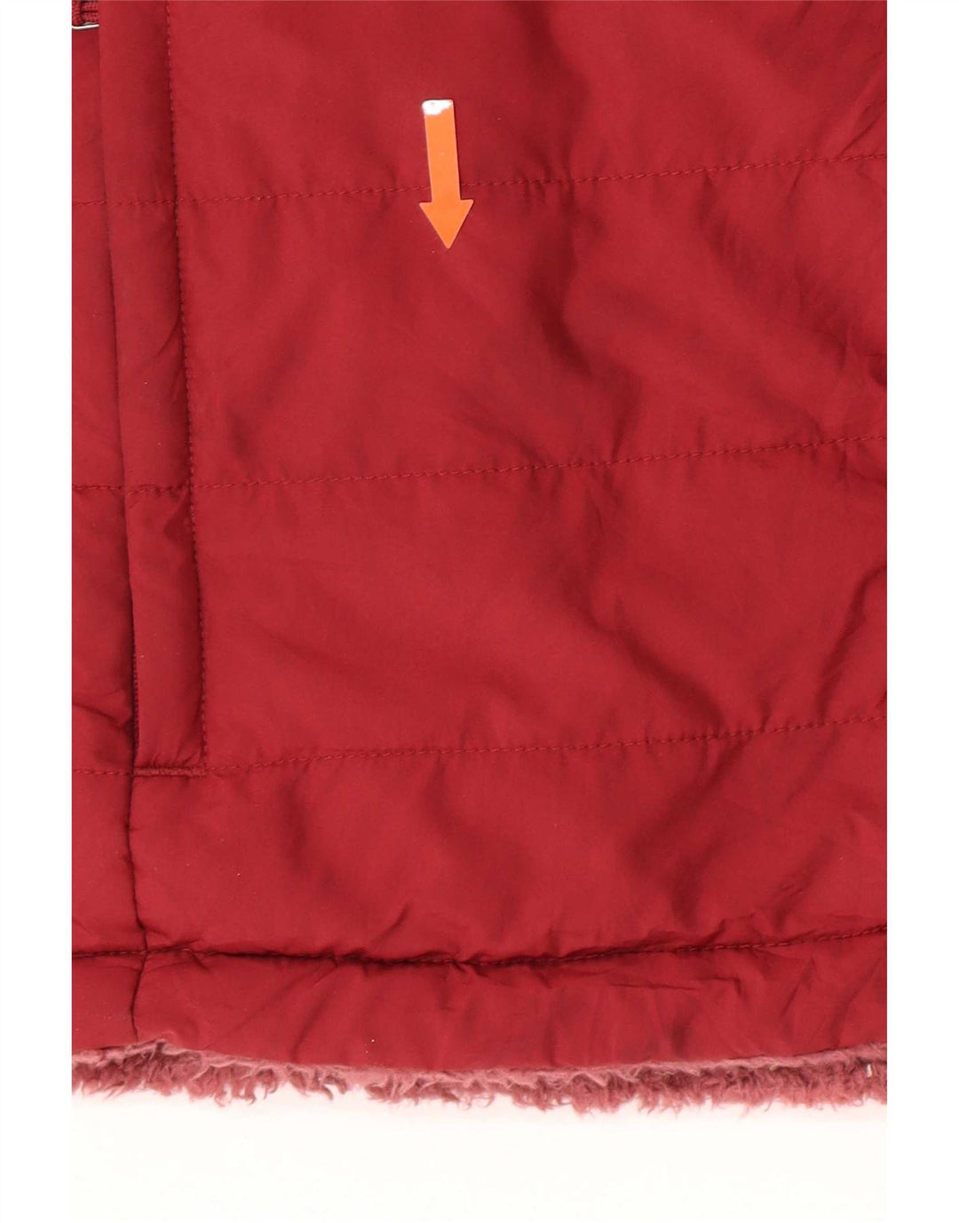 The North Face Womens Reversible Padded Jacket UK10 Small Burgundy