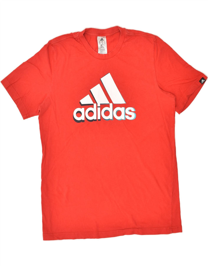 ADIDAS Mens Graphic T-Shirt Top Medium Red Cotton | Vintage Adidas | Thrift | Second-Hand Adidas | Used Clothing | Messina Hembry 