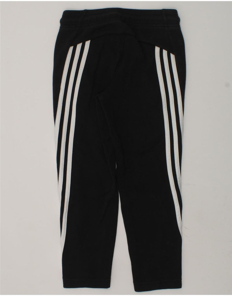 ADIDAS Boys Tracksuit Trousers 7-8 Years Black Cotton | Vintage Adidas | Thrift | Second-Hand Adidas | Used Clothing | Messina Hembry 