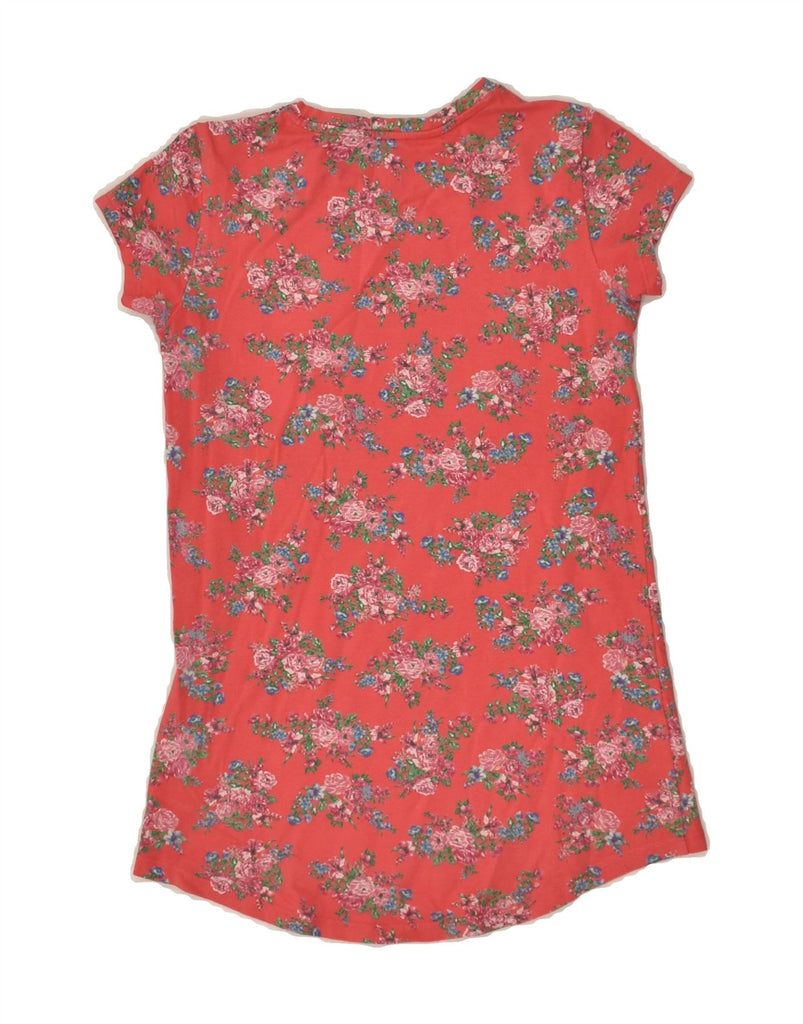 BENETTON Girls Graphic T-Shirt Top 7-8 Years Large Red Floral Cotton | Vintage Benetton | Thrift | Second-Hand Benetton | Used Clothing | Messina Hembry 