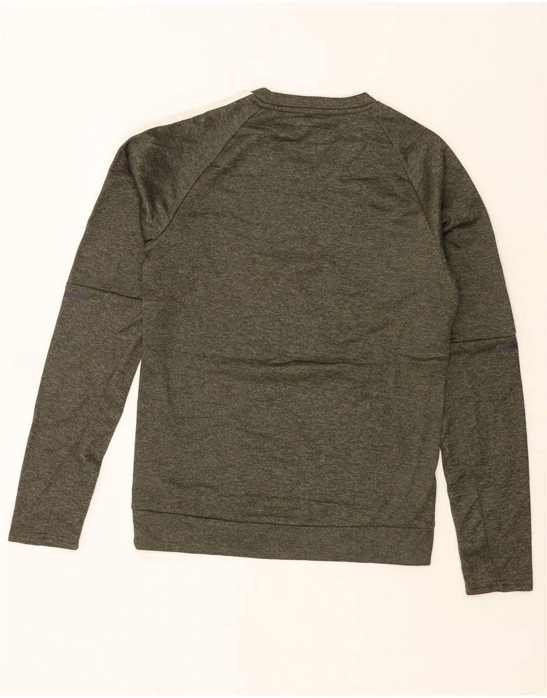 Adidas Mens Climawarm Sweatshirt Jumper XS Khaki Flecked Polyester