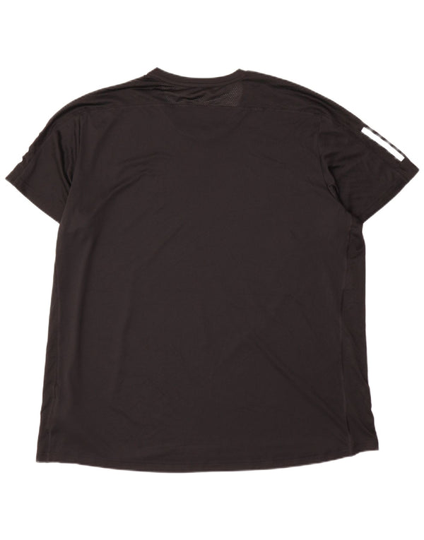 ADIDAS Mens Aeroready T-Shirt Top 2XL Black Polyester