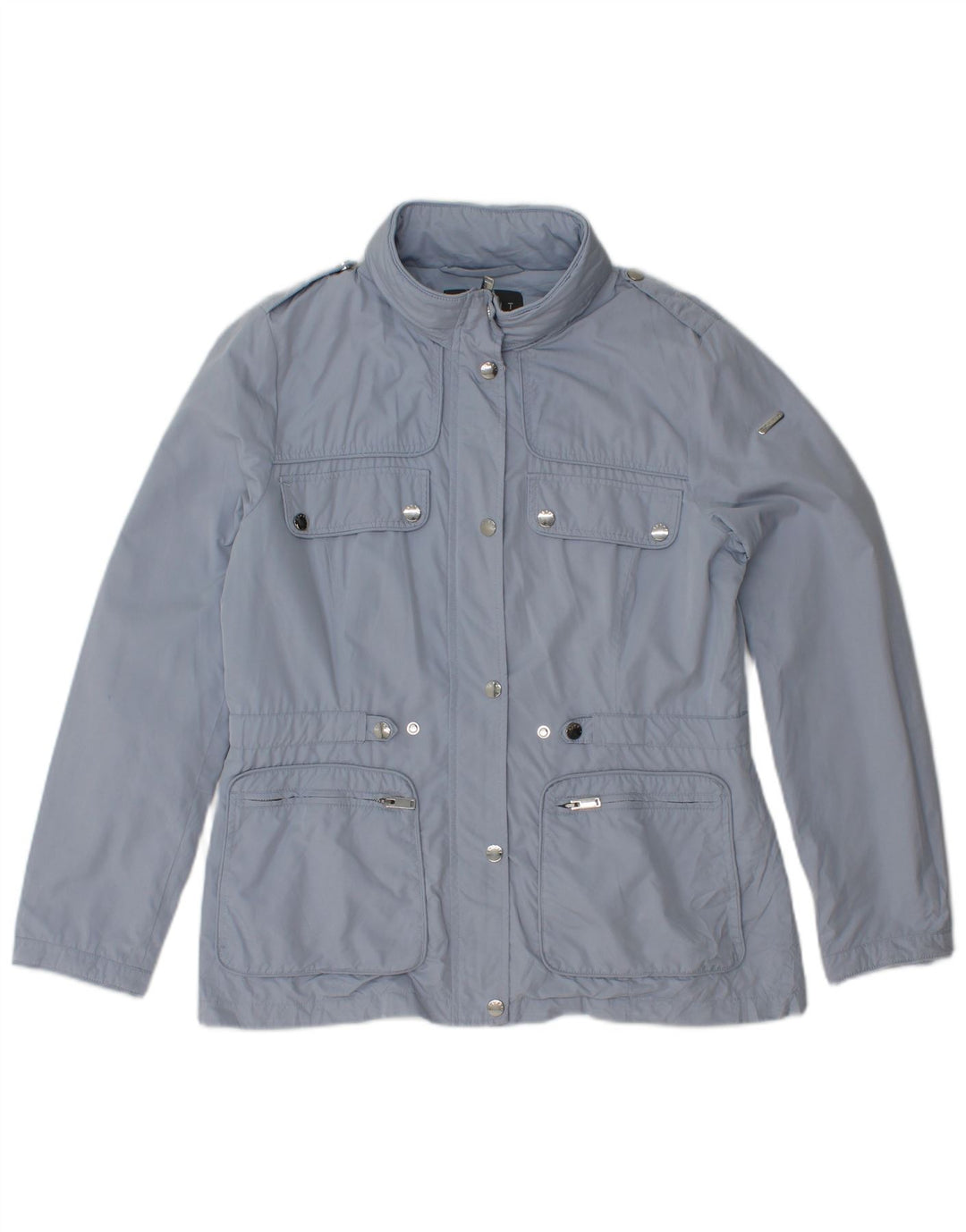 ESPRIT Womens Military Jacket  UK 12 Medium Blue Polyester
