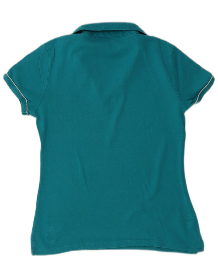 Tommy Hilfiger Womens Polo Shirt UK 12 Medium Blue