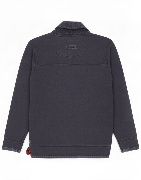 Fat Face Mens Shawl Neck Sweatshirt Jumper Small Navy Blue Cotton