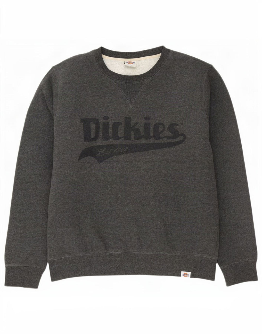 Dickies Mens Graphic Sweatshirt Jumper Large Grey Cotton