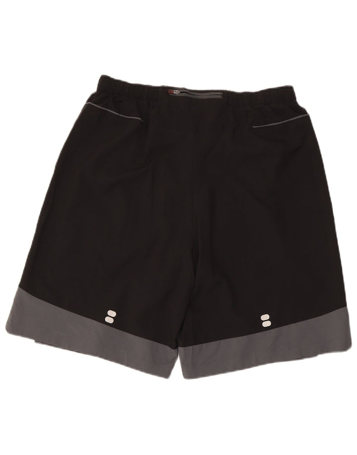 Asics Mens Sport Shorts Medium Black Colourblock Polyester