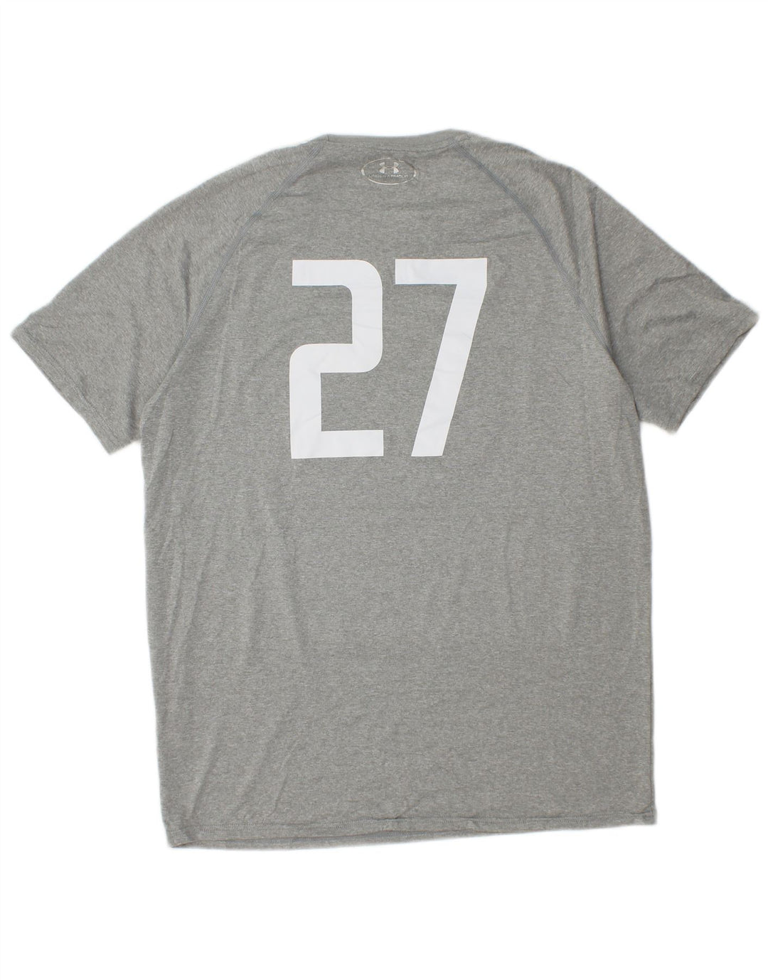 UNDER ARMOUR Mens Graphic T-Shirt Top Medium Grey Polyester