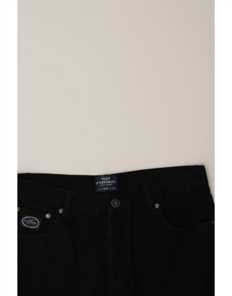 FORGE Mens Straight Jeans W34 L28  Black Cotton Vintage Forge and Second-Hand Forge from Messina Hembry 