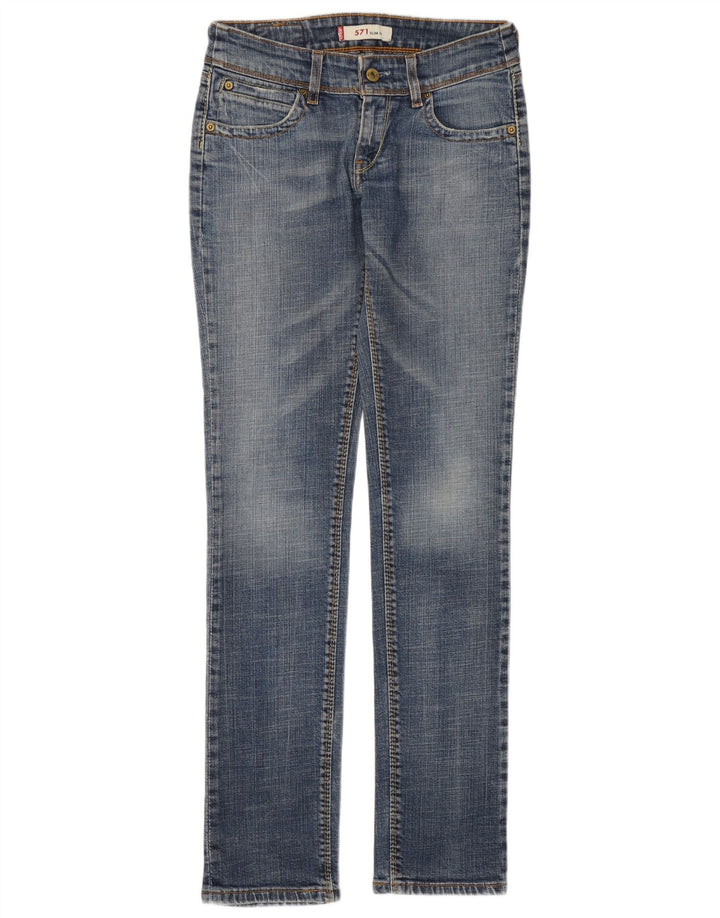 Levi's Womens 571 Slim Jeans W29 L31 Blue