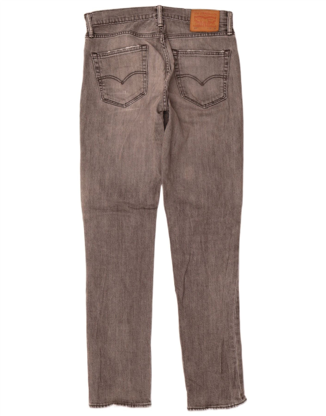 Levi's Mens 511 Slim Jeans W31 L34 Grey Cotton