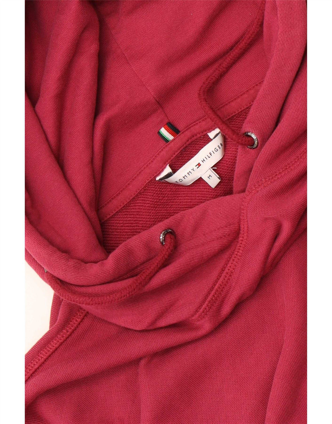Tommy Hilfiger Womens Hoodie Jumper UK 14 Medium Pink