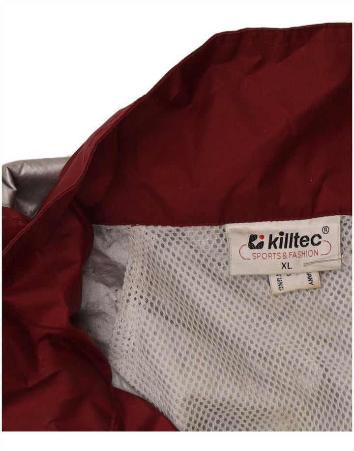 Killtec Mens Hooded Pullover Raincoat UK 42 XL Multicoloured Colourblock