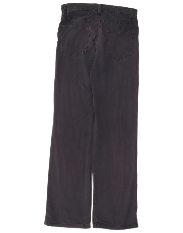 Marks & Spencer Womens Casual Trousers UK 10 Small W30 L33 Navy Blue