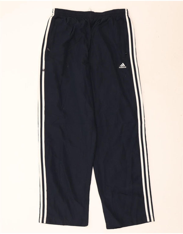 ADIDAS Mens Tracksuit Trousers Medium Black Polyester
