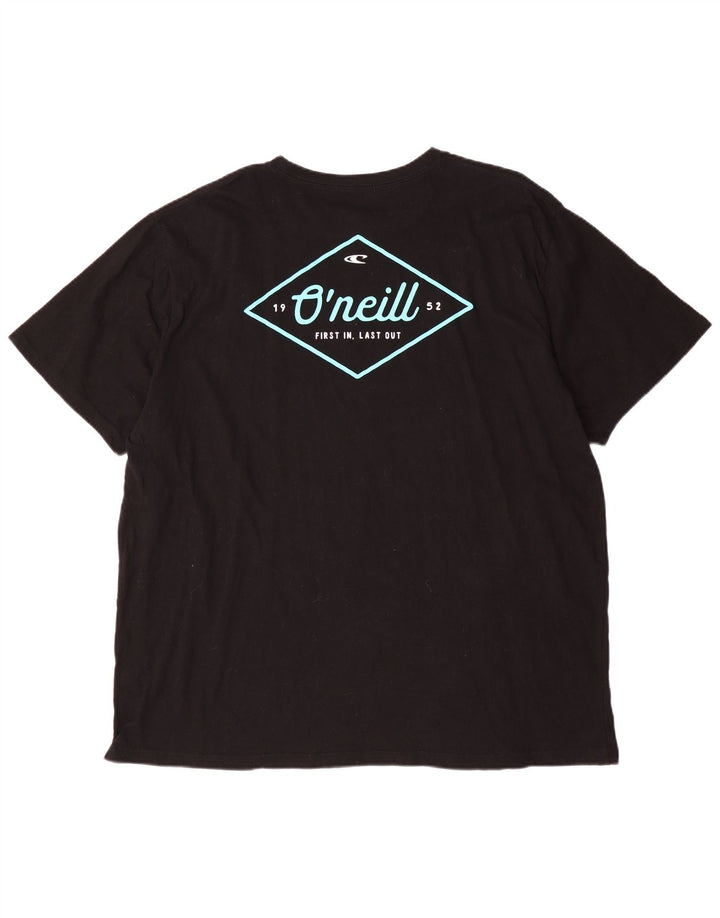 O'Neill Mens Graphic T-Shirt Top 2XL Black Cotton