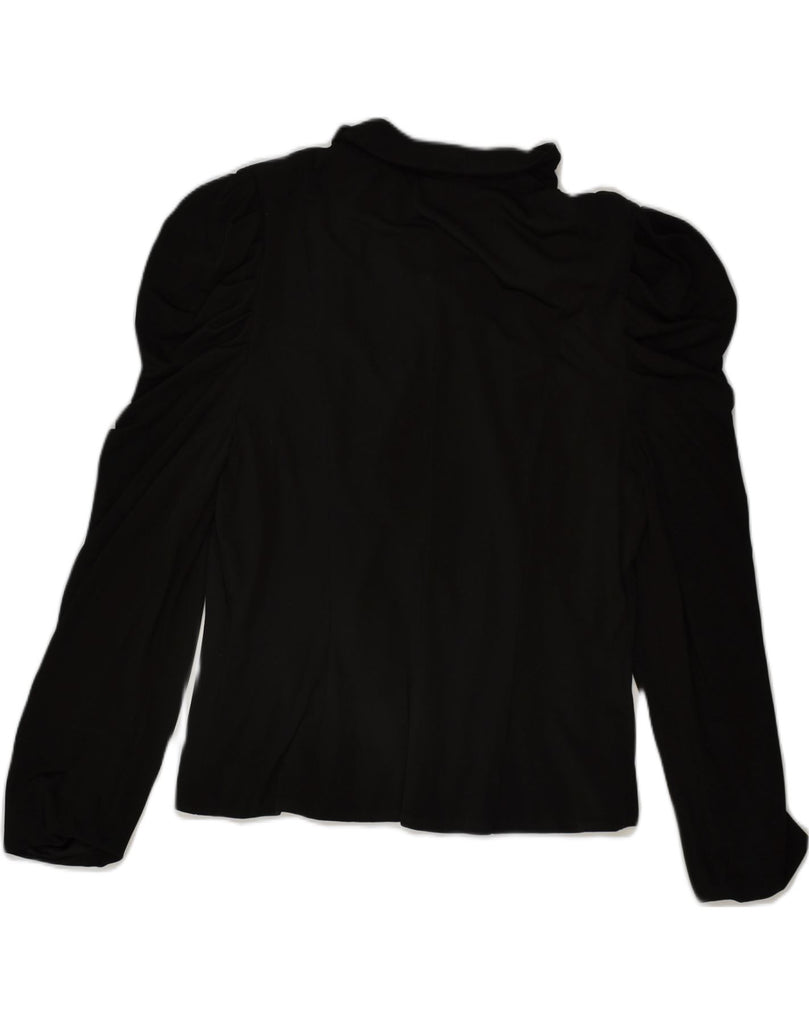 PHASE EIGHT Womens Blazer Jacket UK 14 Medium Black Viscose | Vintage Phase Eight | Thrift | Second-Hand Phase Eight | Used Clothing | Messina Hembry 