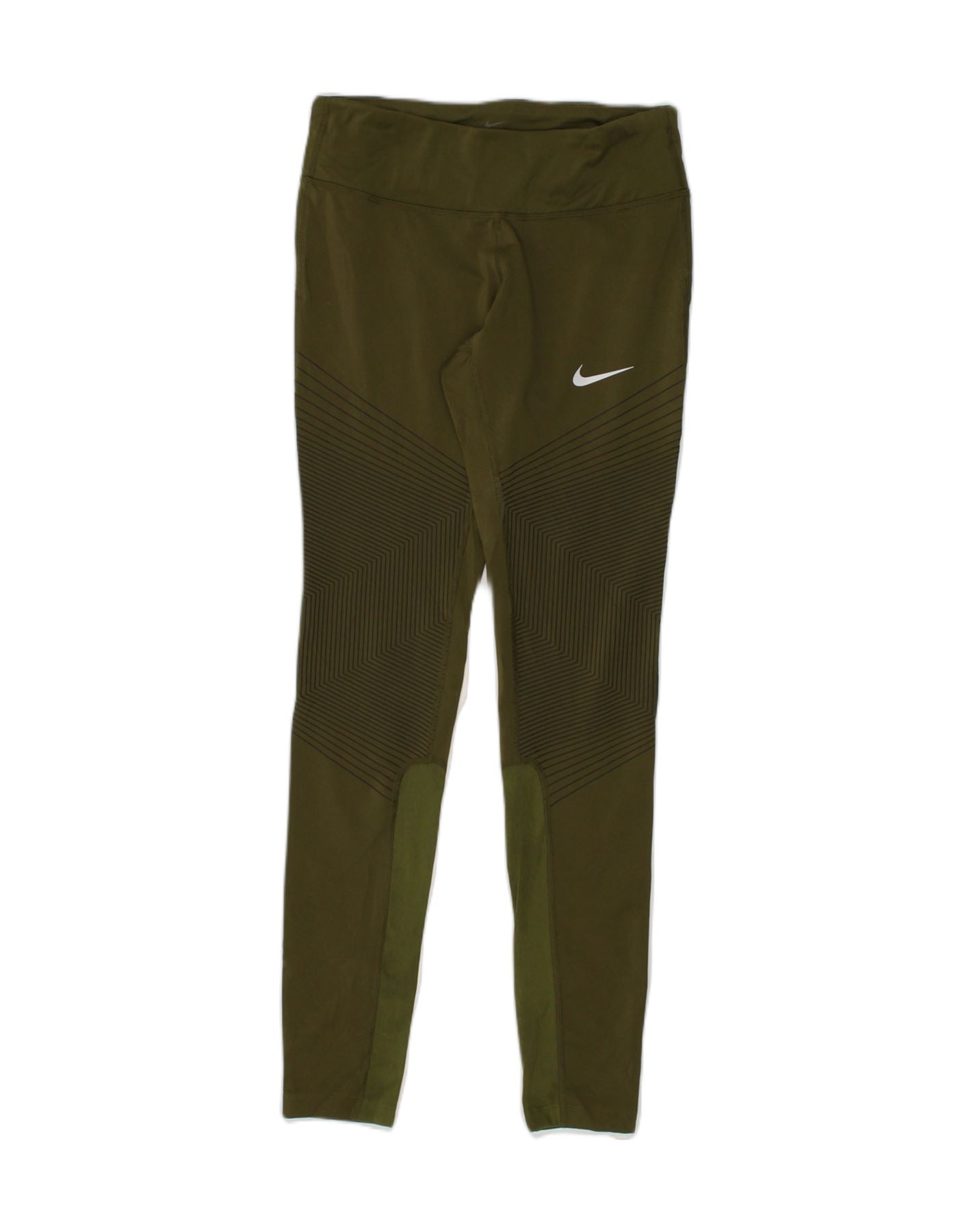 NIKE Womens Leggings XS Green Polyester, Vintage & Second-Hand Clothing  Online