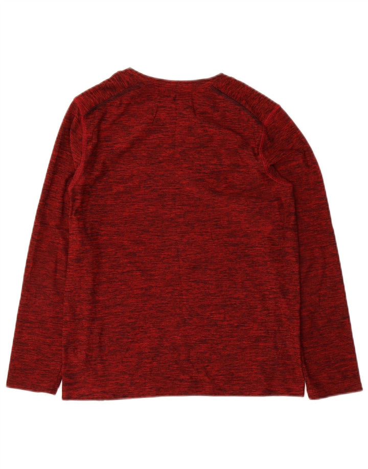 Russell Athletic Boys Dri-Power Top Long Sleeve 7-8 Years Medium Maroon