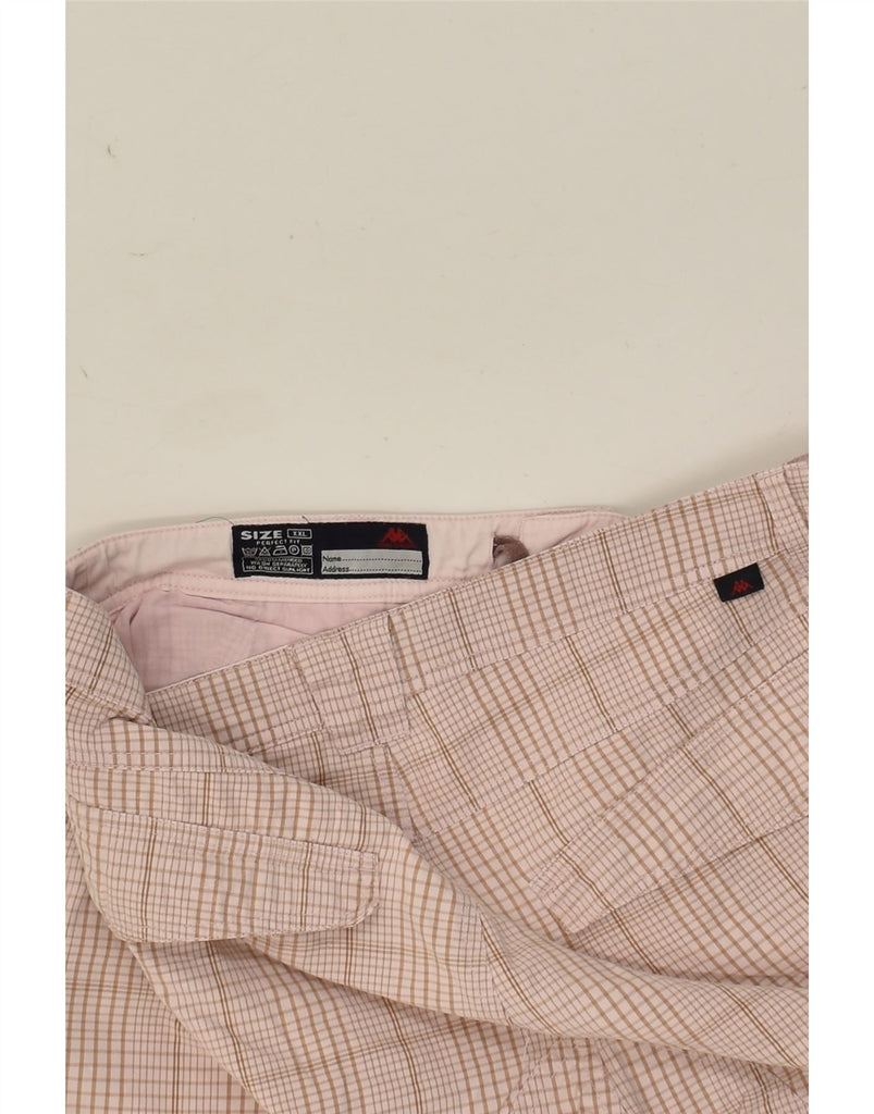 KAPPA Mens Perfect Fit Cargo Shorts W36 Large  Grey Check Cotton | Vintage Kappa | Thrift | Second-Hand Kappa | Used Clothing | Messina Hembry 
