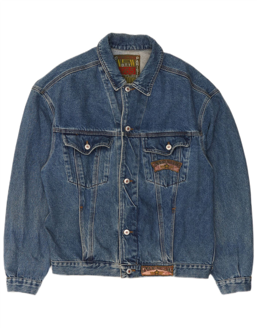 Compagnie Mens Denim Jacket UK 40 Large Blue