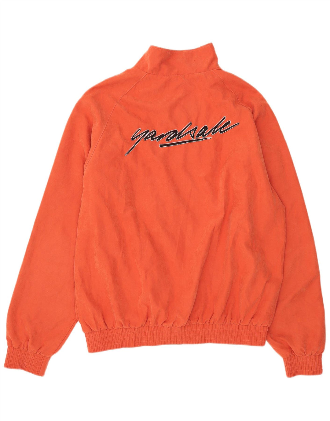 Yardsale Mens Graphic Tracksuit Top Jacket XL Orange Colourblock Polyester