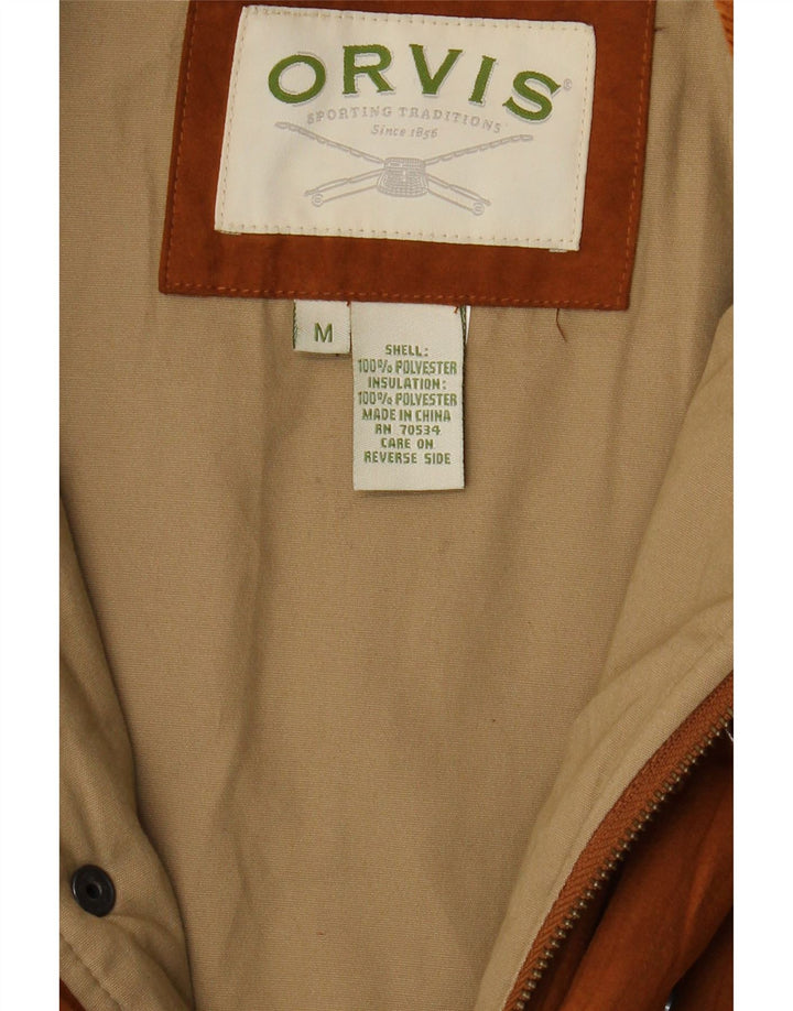 ORVIS Mens Gilet UK 38 Medium Brown Polyester Vintage Orvis and Second-Hand Orvis from Messina Hembry 
