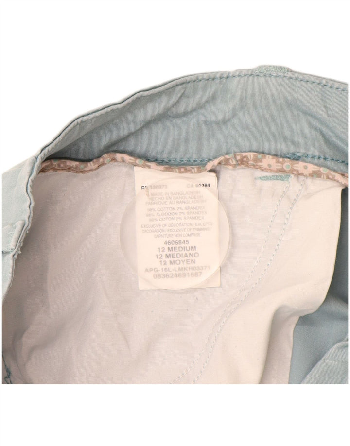 Lee Womens Capri Trousers US 12 Large W32 L24 Turquoise Cotton