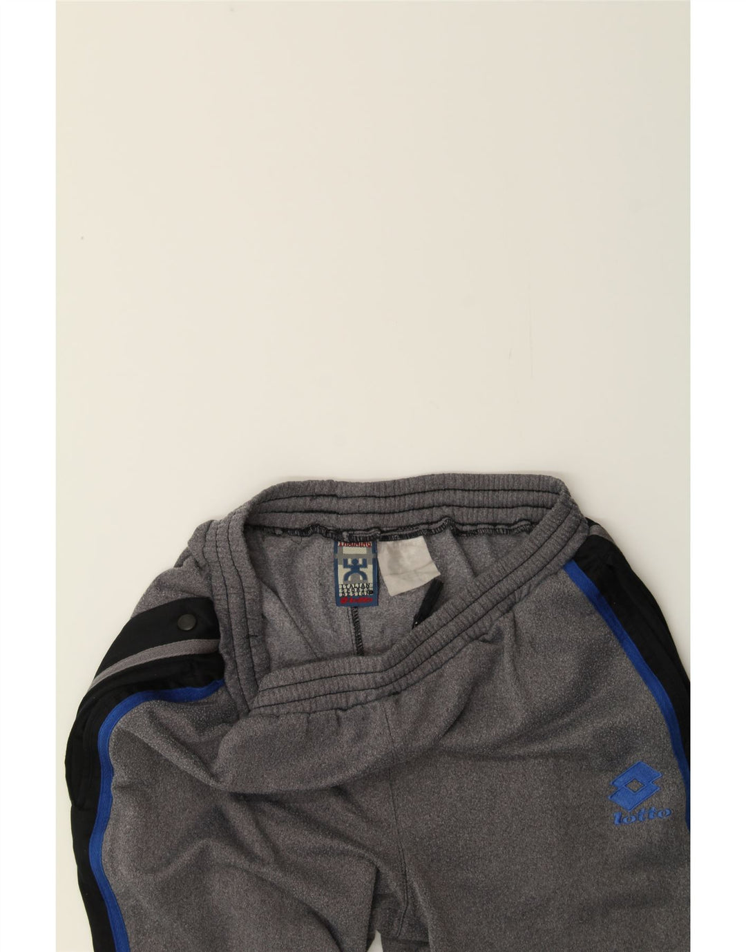 LOTTO Mens Tracksuit Trousers Medium Grey Colourblock Polyester Vintage Lotto and Second-Hand Lotto from Messina Hembry 