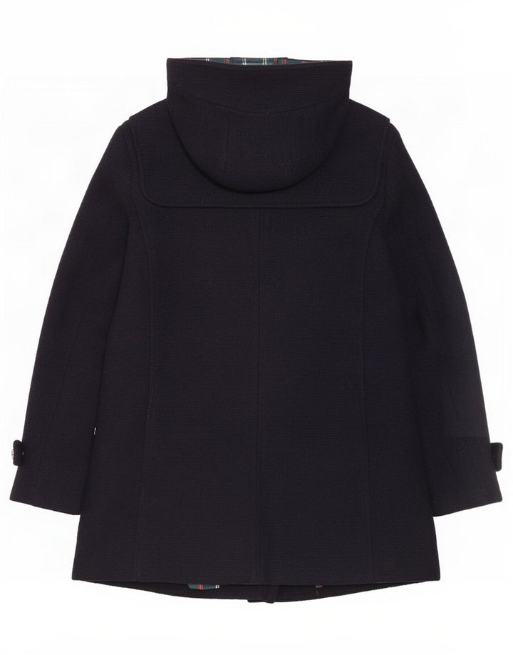 Bugatti Womens Hooded Windbreaker Coat EU 40 Medium Navy Blue Wool