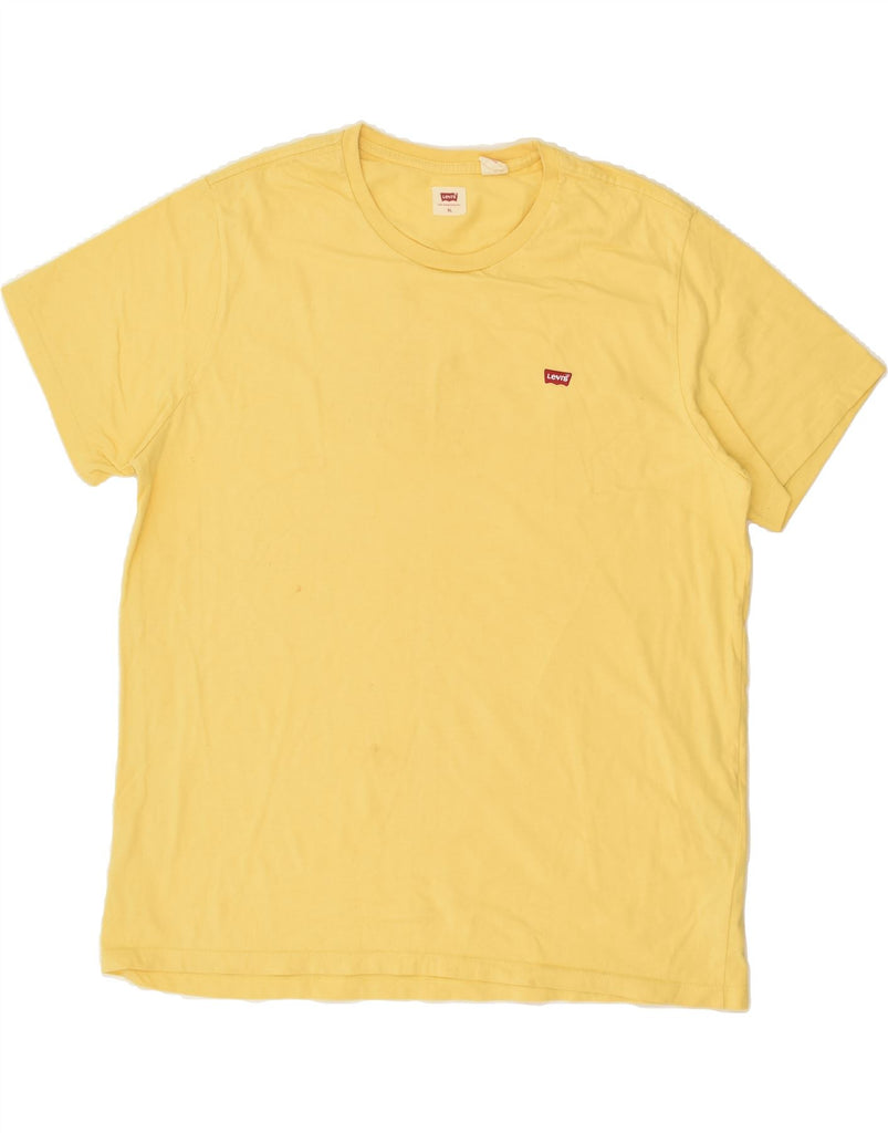 LEVI'S Mens T-Shirt Top XL Yellow Cotton | Vintage Levi's | Thrift | Second-Hand Levi's | Used Clothing | Messina Hembry 