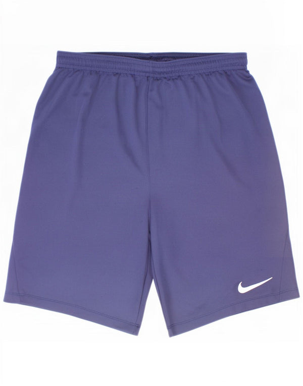 Nike Boys Dri Fit Sport Shorts 13-14 Years XL Navy Blue Polyester