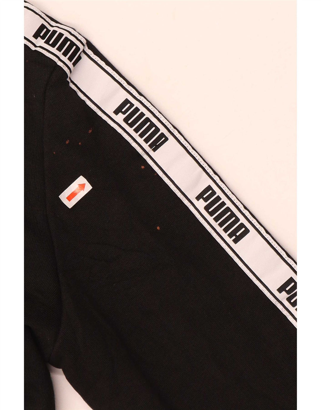 Puma Womens Graphic Hoodie Jumper Large Black Colourblock