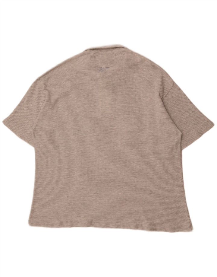 Reebok Mens Polo Shirt 2XL Grey Flecked