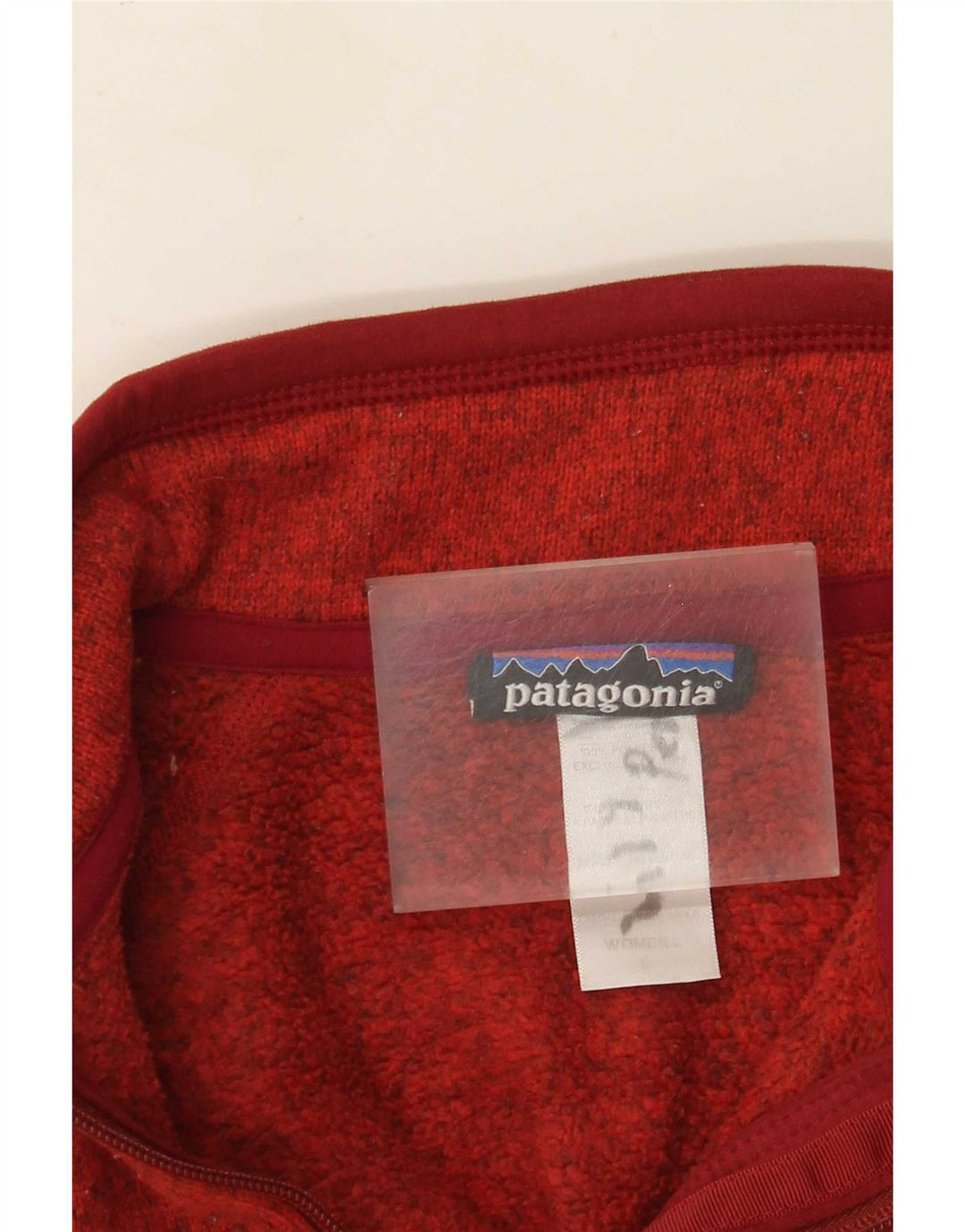 Patagonia Womens Tracksuit Top Jacket UK 10 Small Red Flecked Polyester