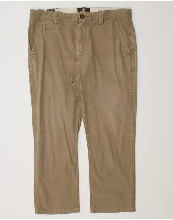 Timberland Mens Earthkeepers Straight Chino Trousers W34 L26 Khaki